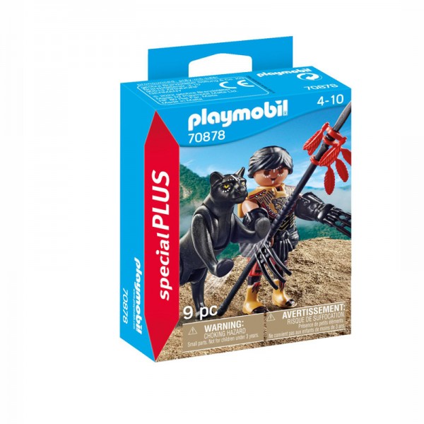 Playmobil Πολεμιστής με μαύρο πάνθηρα 70878