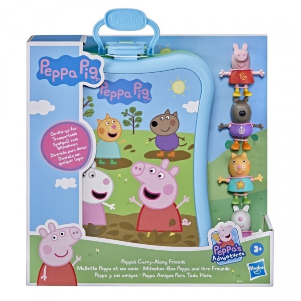 Peppa Pig Carry-Along Friends Σετ Θήκη με 4 Φιγούρες F2461