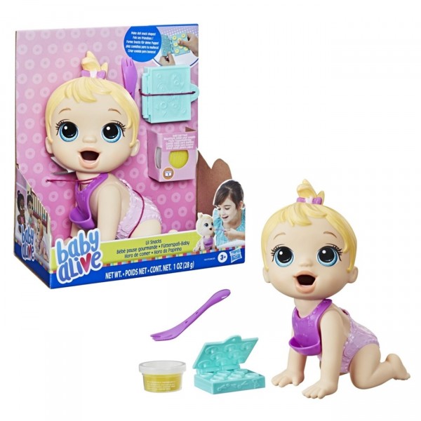 Baby Alive Κούκλα Lil Snacks – Blonde Hair (F2617)