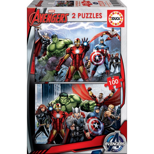 Educa Avengers Παζλ 2×100 15771