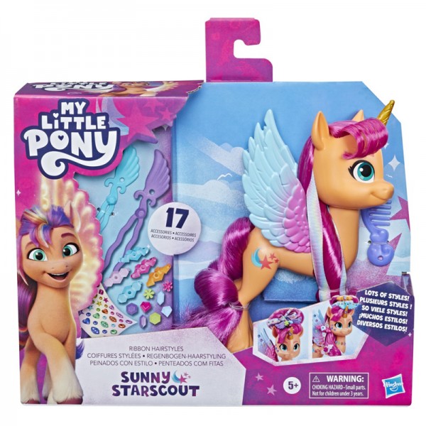 My Little Pony Ribbon Hairstyles Sunny Starscout F3873