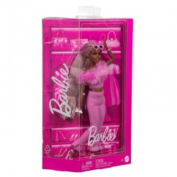 Barbie Συλλεκτική Κούκλα Deluxe Style με Ροζ Φόρμα και Κοτσιδάκια (HYV28)