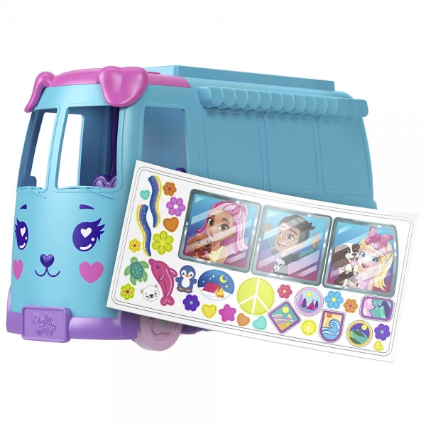 Polly Pocket Mini - Τροχόσπιτο Με Ζωάκια  JCC22