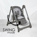 Bebe stars Καρέκλα Φαγητού-Κούνια Nuovo 2σε1 Grey 867186