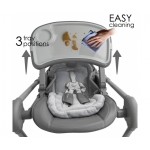 Bebe stars Καρέκλα Φαγητού-Κούνια Nuovo 2σε1 Grey 867186