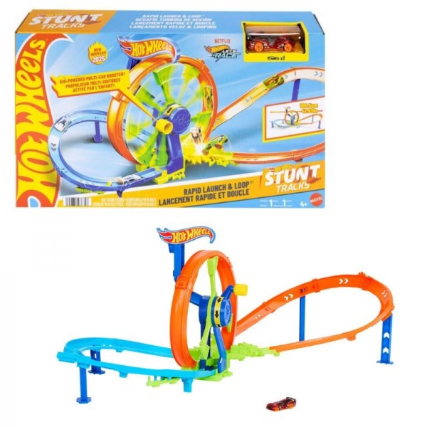 Hot Wheels Πίστα Γρήγορη Εκκίνηση Με Λουπ (JBX65)