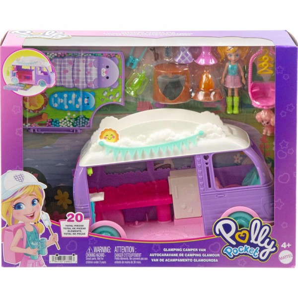 Polly Pocket Glamping Camper Van - Τροχόσπιτο JCC32 Polly Pocket Glamping Camper Van - Τροχόσπιτο JCC32