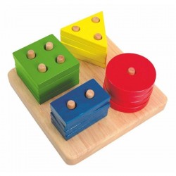 Woody Ξύλινο παιχνίδι με σχήματα 90264