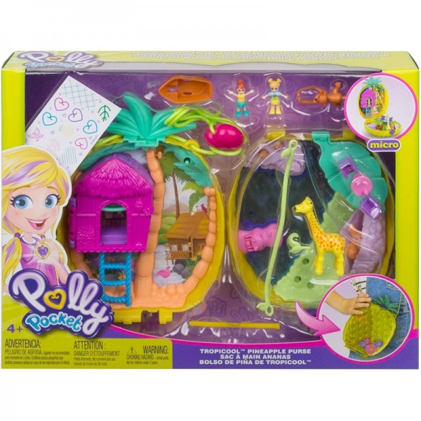Polly Pocket Tropicool Pineapple Purse Τρέντι Τσαντάκι Ανανάς (GKJ63) Polly Pocket Tropicool Pineapple Purse Τρέντι Τσαντάκι Ανανάς (GKJ63)